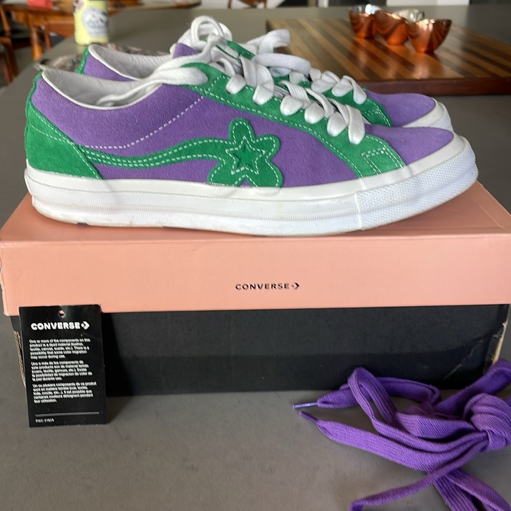 CONVERSE ONE STAR X TYLER THE CREATOR GOLF LE FLEUR PURPLE  SIZE M'9 W11